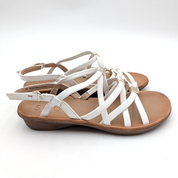 Soul Naturalizer Sierra Strappy Sandals Women's White Size US8W EU38.5 - Picture 3 of 13